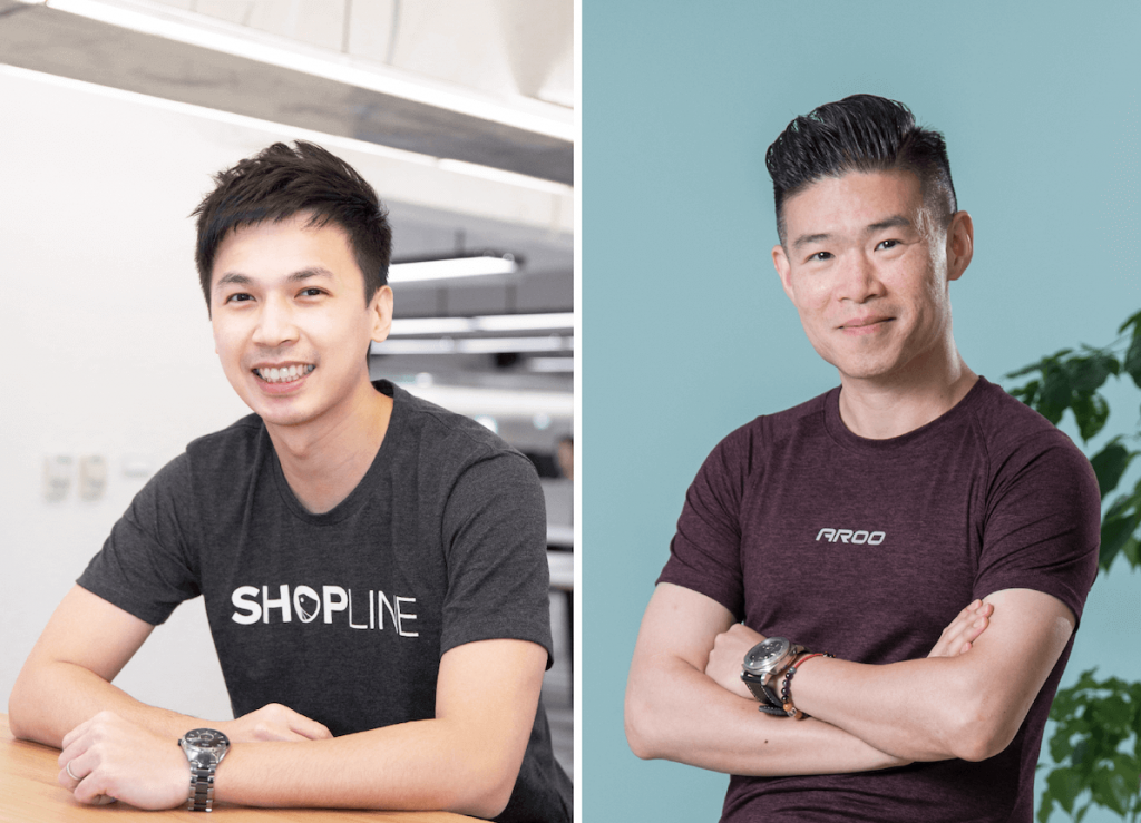 CakeResume 邀請 SHOPLINE 台灣總經理 Stanley （左）與招募總監 Howard（右） 與我們分享 SHOPLINE 的全球電商市場策略，以及重視的人才特質
