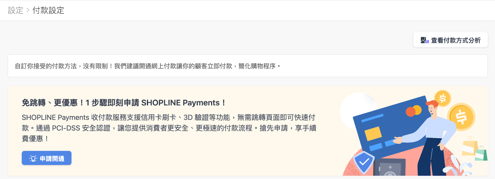 申請開通 SHOPLINE Payments