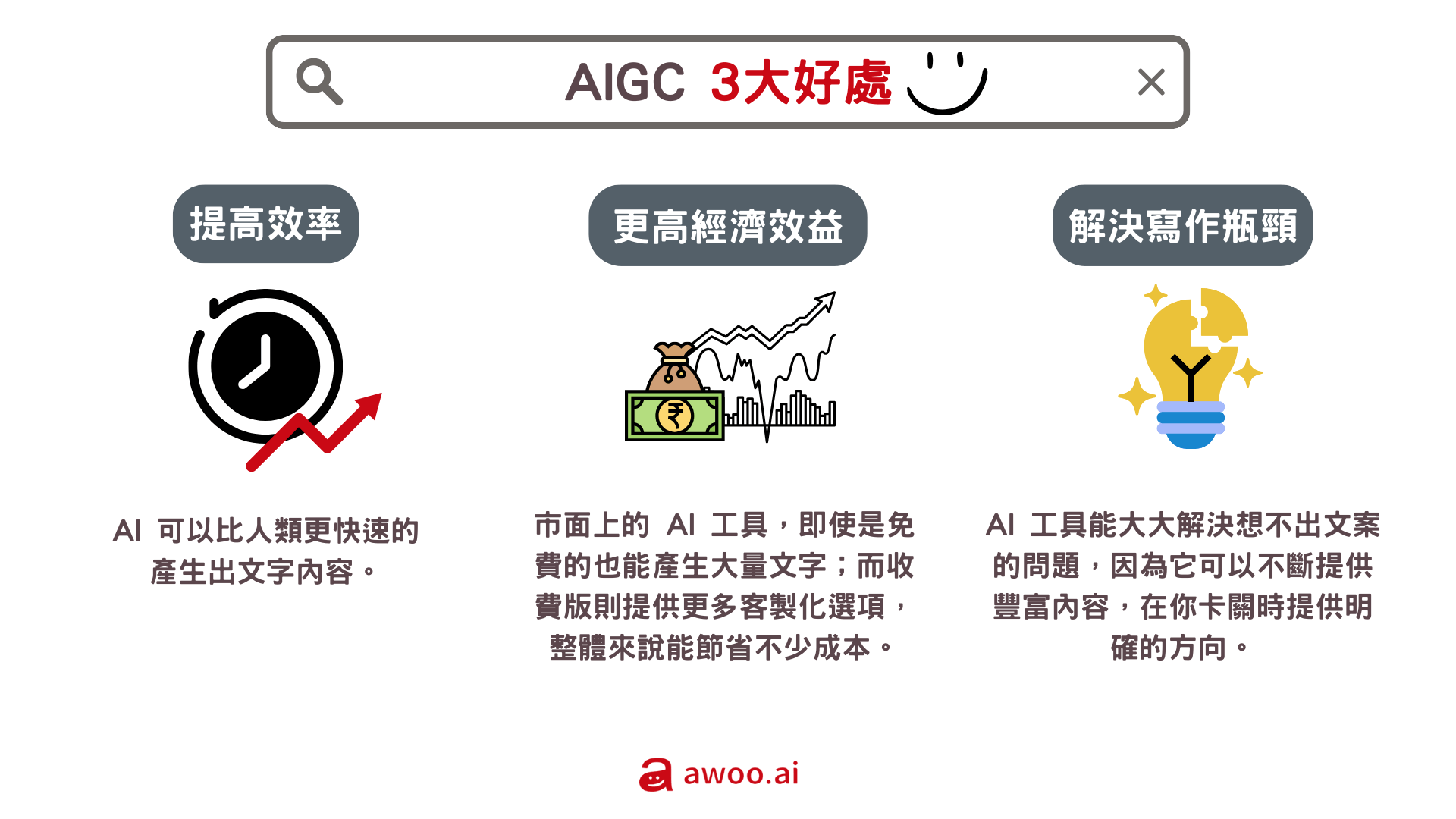 AIGC 的三大優點