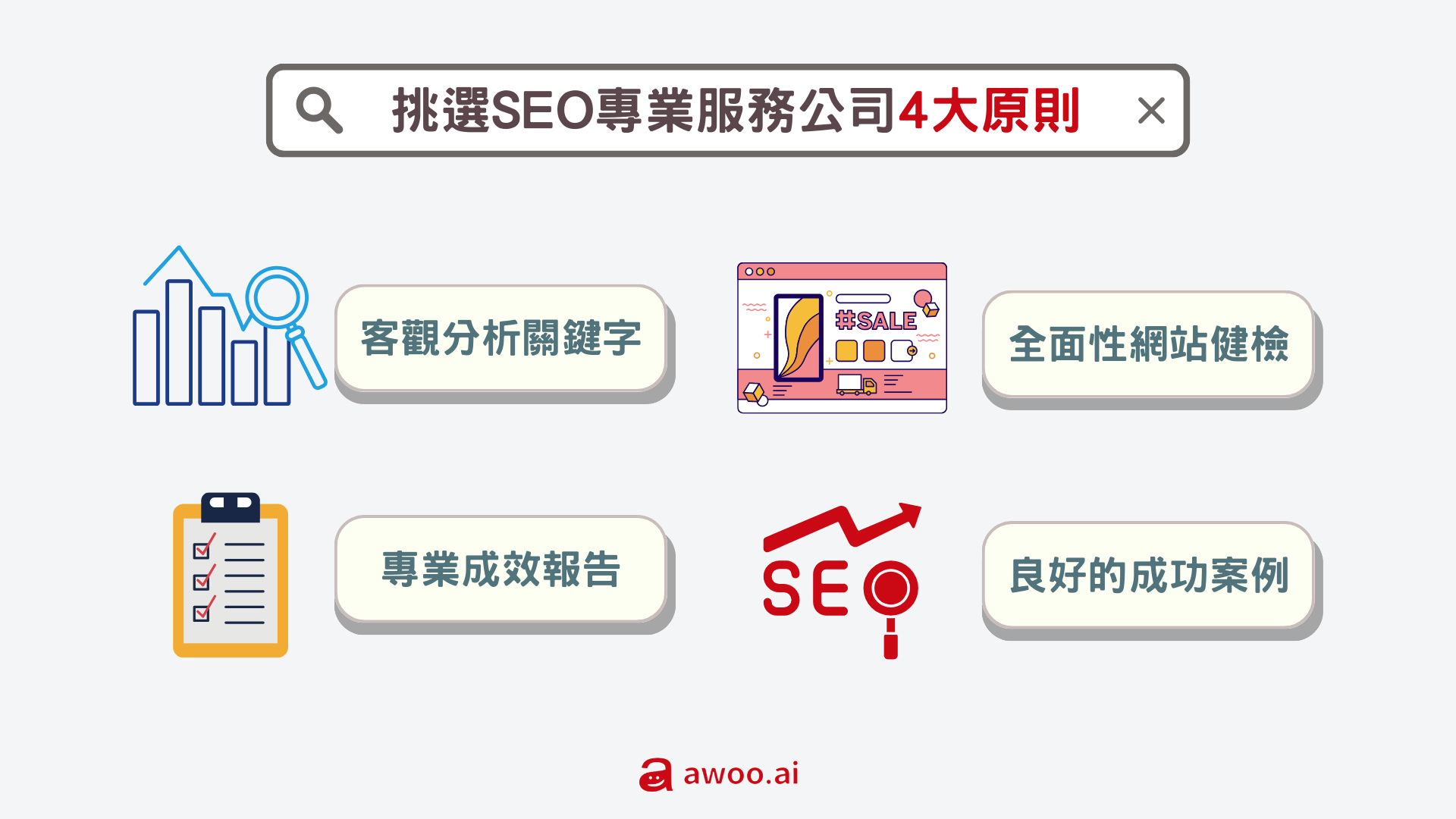 挑選 SEO 服務原則