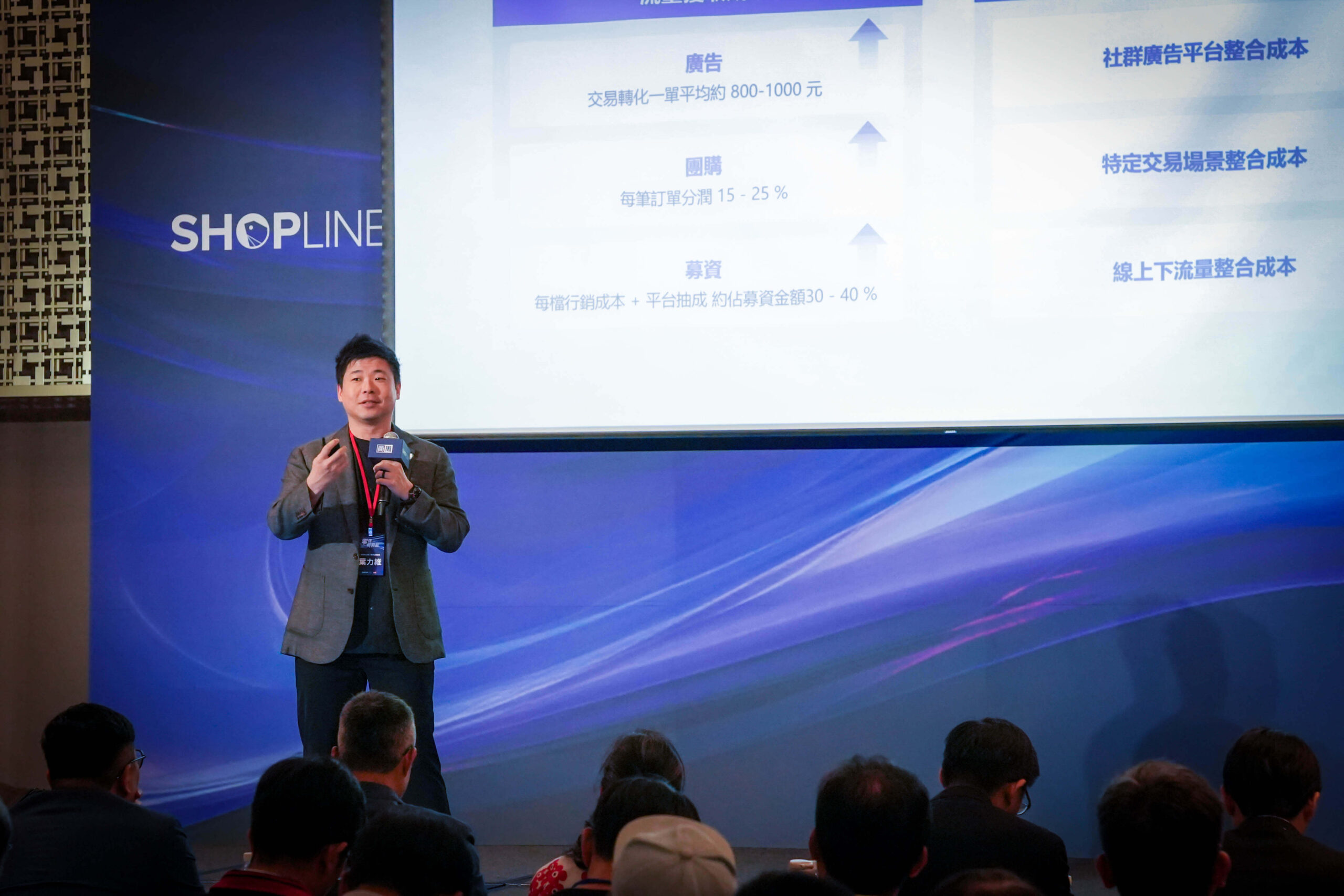 SHOPLINE 商務副總裁葉力維拆解出流量困境的應對策略,並分享 SHOPLINE 五大解決方案將如何解決品牌流量困境